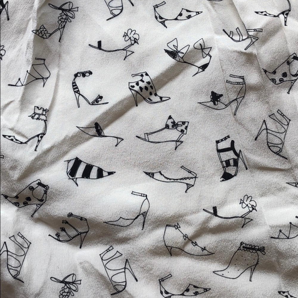 SOLD! J Crew Collection silk crepe shoe skirt - Picture 4 of 7